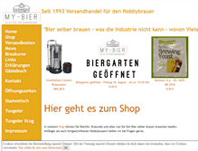 Tablet Screenshot of my-bier.de